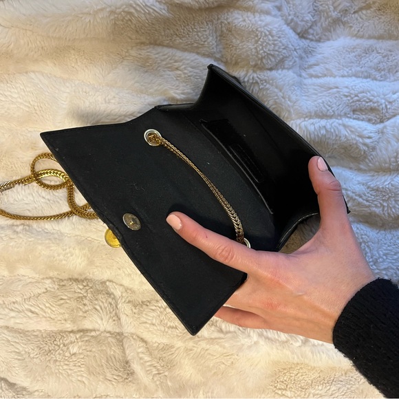 Small Leather Purse Crossbody Evening Bag - Picture 4 of 11